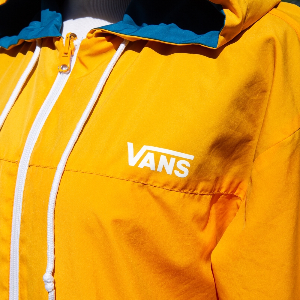 VGC VANS Colorful Zipper Hooded Windbreaker Jacket, Medium - Picture 7 of 9